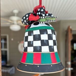 Hand Painted Large Christmas Bell
